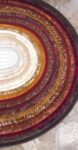 Hand Crafted Oval Jelly Roll Rug Large 28" by 43"