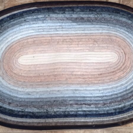 Hand Crafted Jelly Roll Rug Neutral Colors