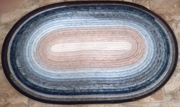 Hand Crafted Jelly Roll Rug Neutral Colors