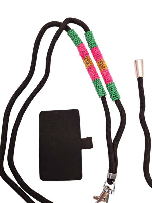 Phone Lanyard ~ Crossbody Knife Lanyard ~ Indigenous Hand Beaded Cell Phone Accessory