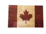 Wooden 8X12 Canadian Flag