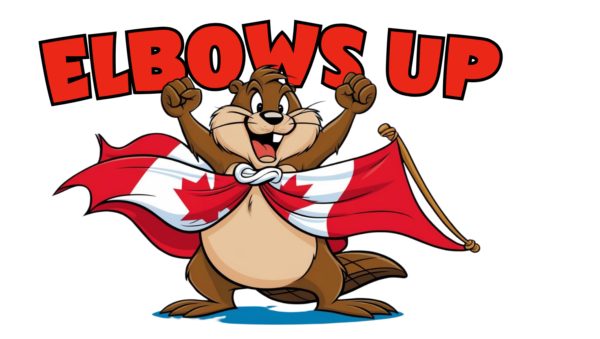 9 up stickers, Elbows Up Canada Standing up too Donald Trump