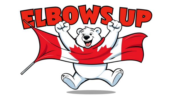 9 up stickers, Elbows Up Canada Standing up too Donald Trump