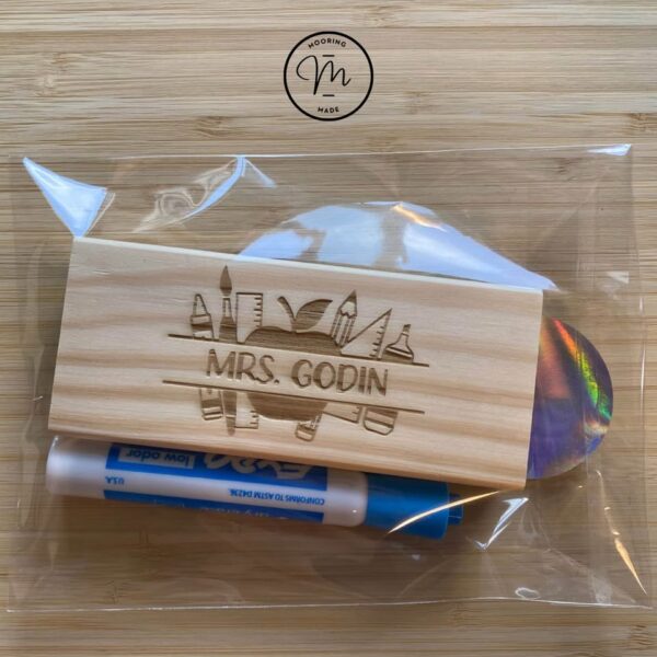 Personalized Dry Erase/Chalkboard Eraser- Teacher Gift