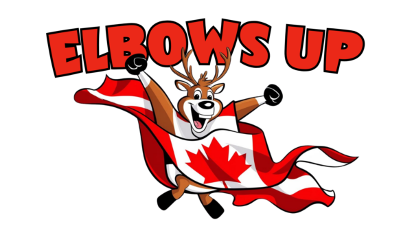 9 up stickers, Elbows Up Canada Standing up too Donald Trump