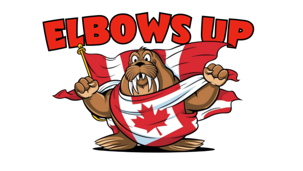 9 up stickers, Elbows Up Canada Standing up too Donald Trump