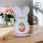 Personalized Easter Chocolate Egg Holder Bunnies Easter Gift Idea