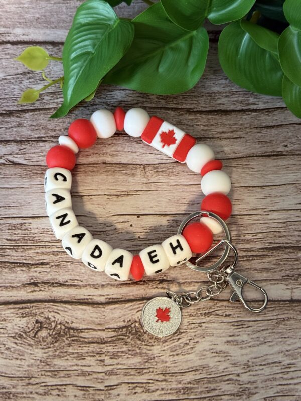 Canada Wristlet Keychain