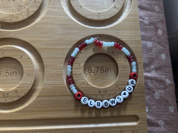 Elbows Up Beaded Bracelet
