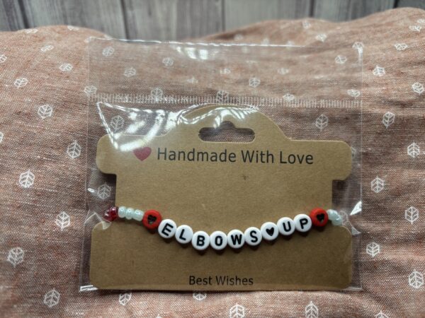 Elbows Up Beaded Bracelet