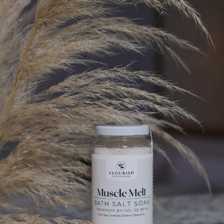 Muscle Melt Bath Salt Soak made by Flourish Apothecary of Victoria, BC