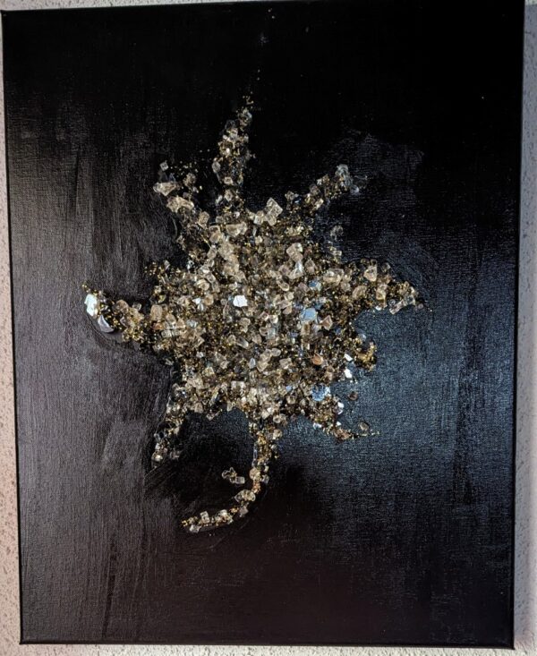 Starburst, 16"x20" Crystal artwork