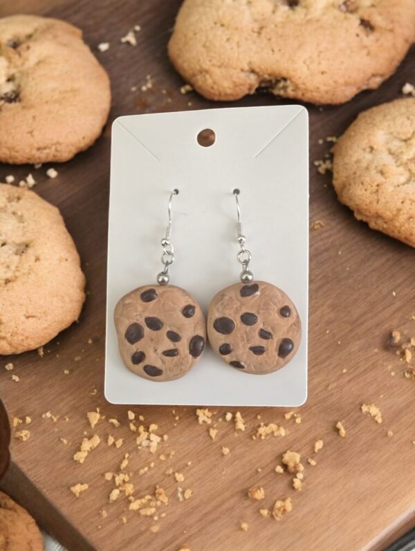 Chocolate Chip Cookie Earrings