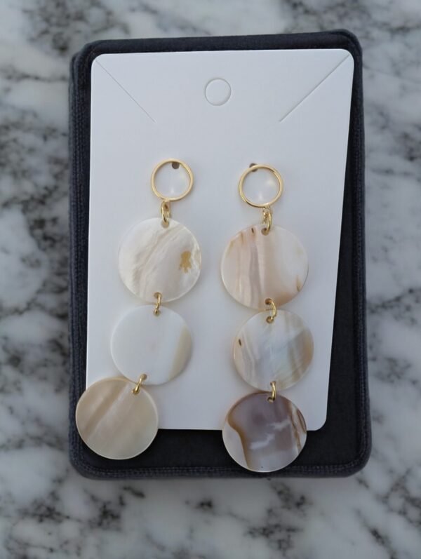 Mother of Pearl Shell Dangle Earrings