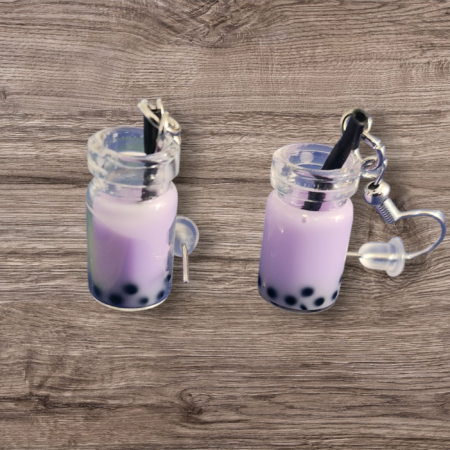 Boboa tea earrings