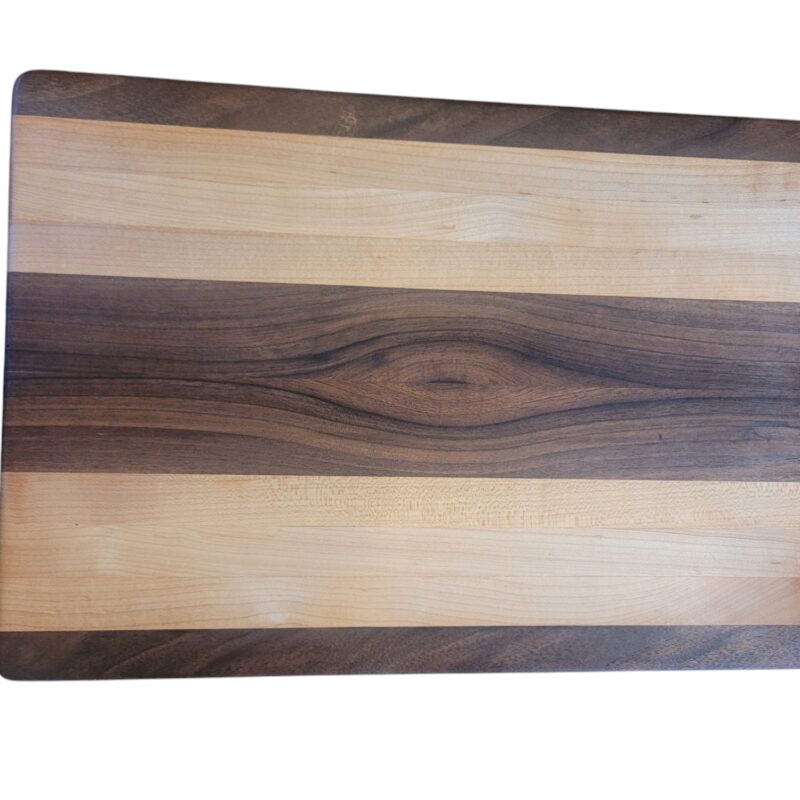 Custom handmade walnut and maple 18x12 cutting board