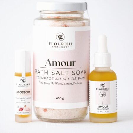 Floral Bath and Beauty Products made by Flourish Apothecary of Victoria, BC