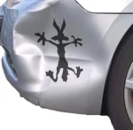 Wile E Coyote Splat Vinyl Sticker Decal For Car or Window Great for Dents