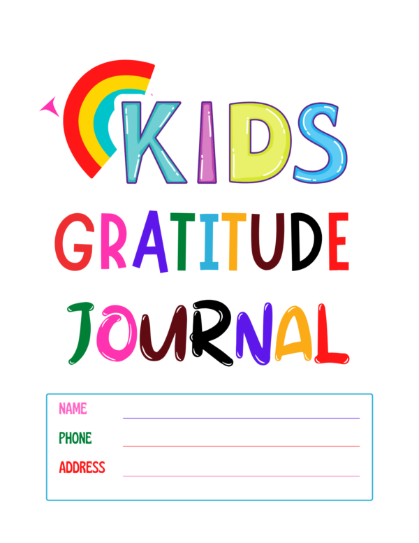 Kids Gratitude Journal - Digital Download