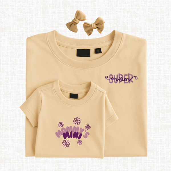 Mommy and Me Matching Set – Organic Cotton Embroidered T-Shirts, Sweatshirts, Hoodies, and Bibs - Mini