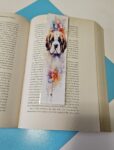 Set of 6 Water Colour Floral Dogs Bookmarks for book lovers, part 2