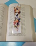 Set of 6 Water Colour Floral Dogs Bookmarks for book lovers, part 1