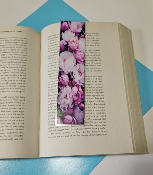 Set of 6 Romantic Florals Bookmarks for book lovers