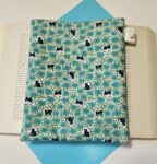 Blue, Floral Cats and Moon Book Sleeve for book lovers