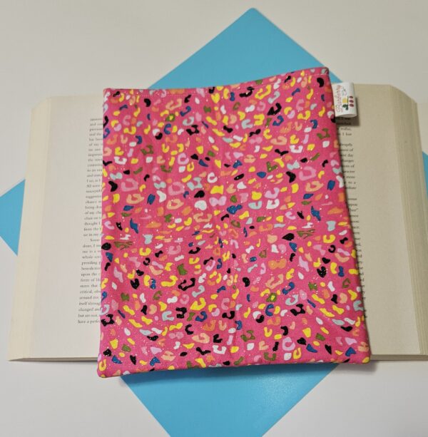 Pink Leppard Print Book Sleeve for book lovers