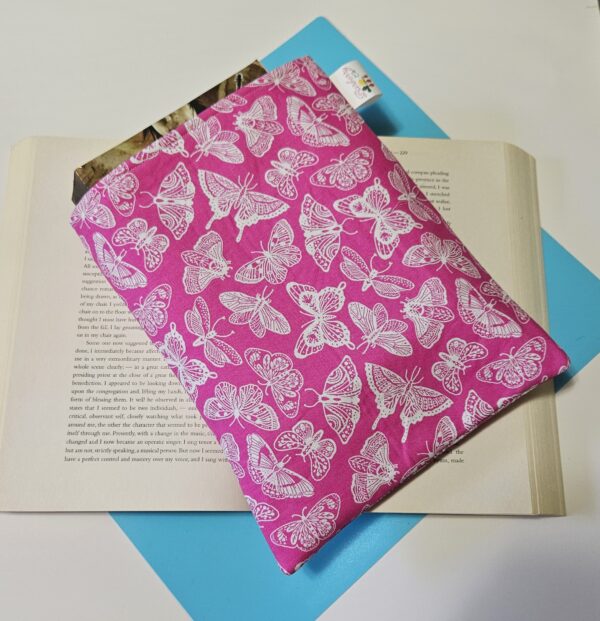 Pink Butterfly Book Sleeve for book lovers