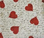 Romantic Hearts and Letter Book Sleeve for book lovers