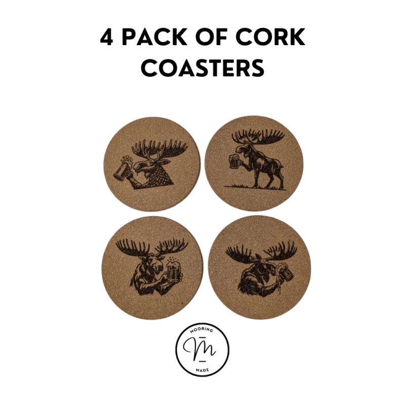 4 PACK OF CORK COASTERS (4)