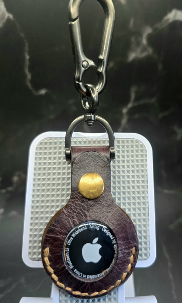 Apple Air Tag Holder Handcrafted from Premium Quality Vegetable Tanned Leather