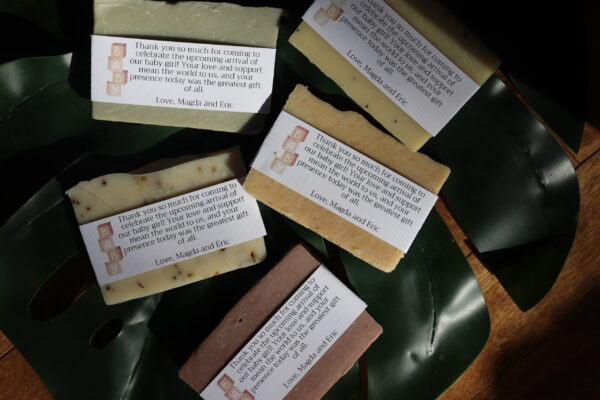 Baby Shower Soap Favors – Custom Mini Soaps with Personalized Labels – Handmade, Eco-Friendly, Unique Baby Shower Gift for Guests