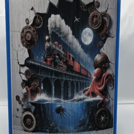 Book folding art by Neli