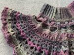Purple and Green Capelet, Shawl, Cover