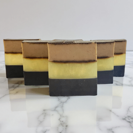 Charcoal, Honey and Coffee soap, 120 g