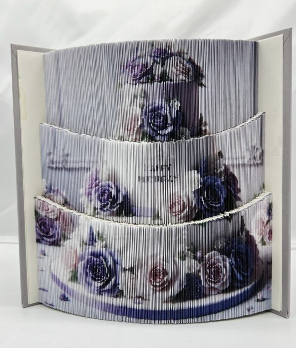 3-LAYER BIRTHDAY CAKE - BOOK FOLDING PATTERN - Digital Download