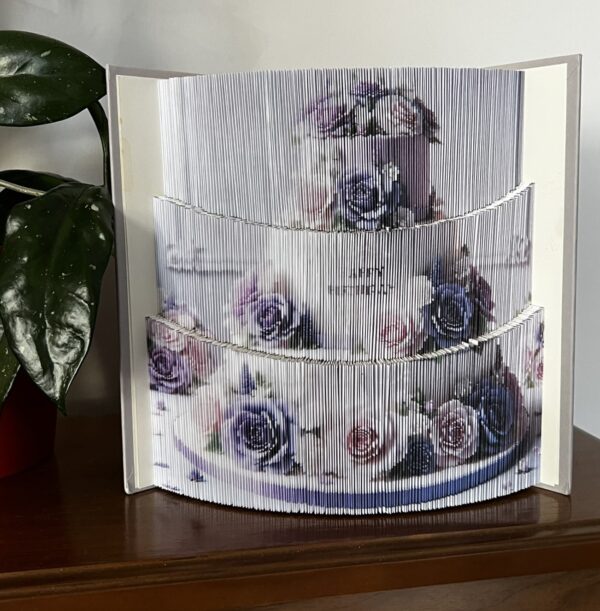 3-LAYER BIRTHDAY CAKE - BOOK FOLDING PATTERN - Digital Download