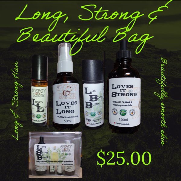 Long Strong and Beautiful Hair gift bag