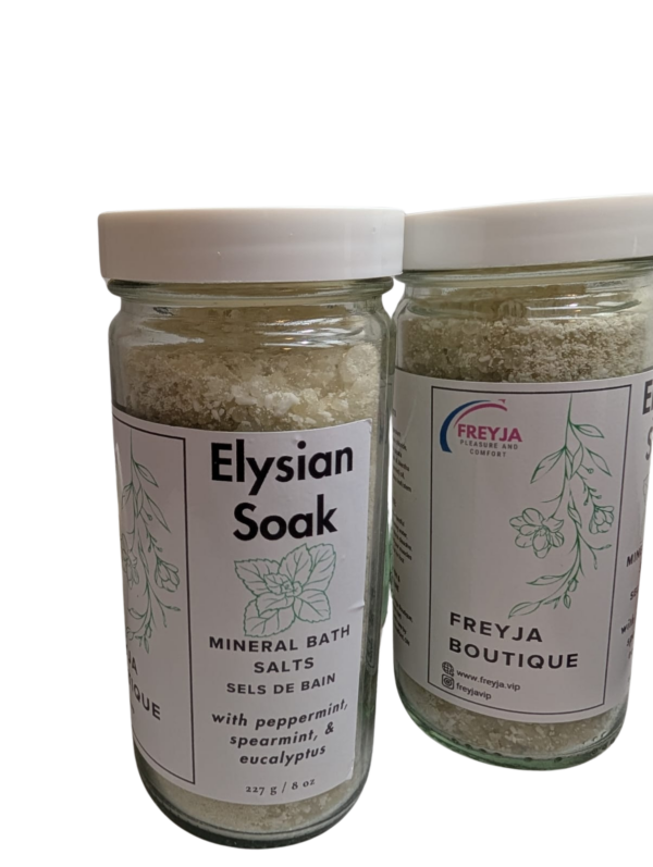 Elysian Soak: Mineral Bath Salts with with Spearmint, Peppermint, and Eucalyptus