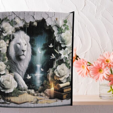 3D LION - BOOK FOLDING PATTERN - Digital Download