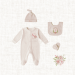 Personalized Newborn Gift Set – Embroidered Keepsake Collection