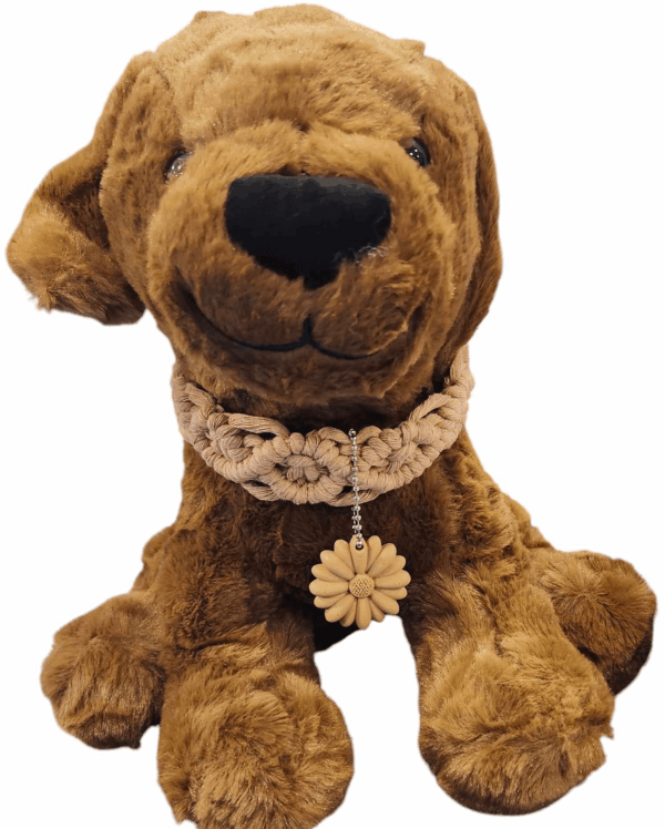 Pet Collar - Macrame - Cappucino - Soft