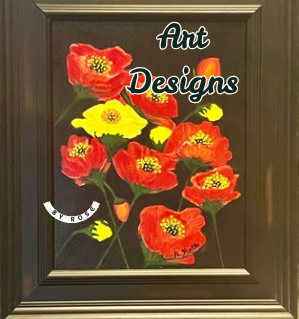 Red and Yellow Poppies Floral Print (5"x 7" and 8"x 10")