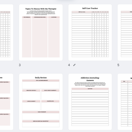 Addiction Recovery Planner