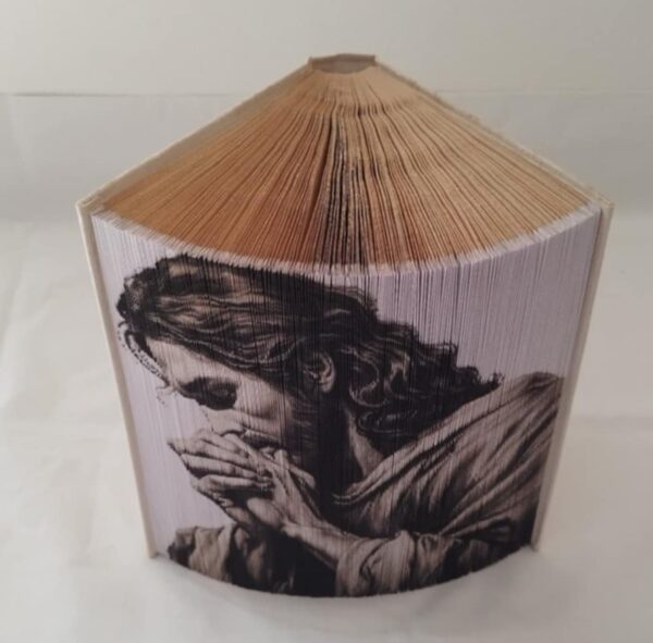 JESUS PRAYING - BOOK FOLDING PATTERN - Digital Download