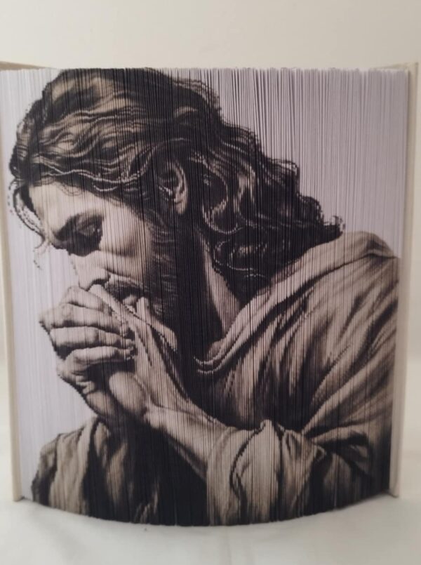 JESUS PRAYING - BOOK FOLDING PATTERN - Digital Download