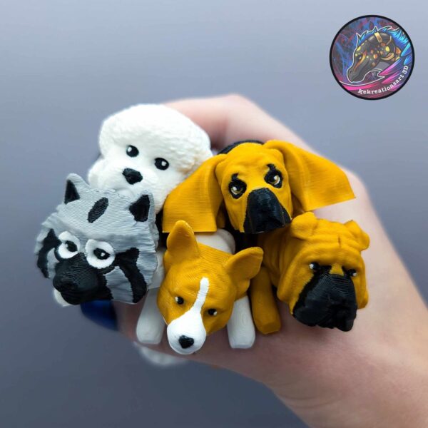 Wiggly Pup Flexible Dog Keychain - Choose From Dozens Of Breeds