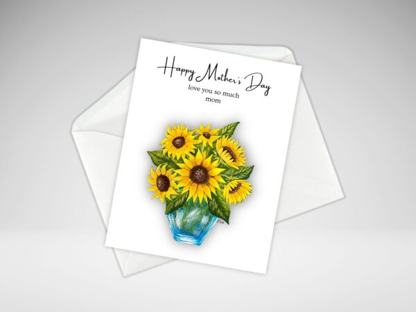 Bouquet of Sunflowers Mother's Day Card